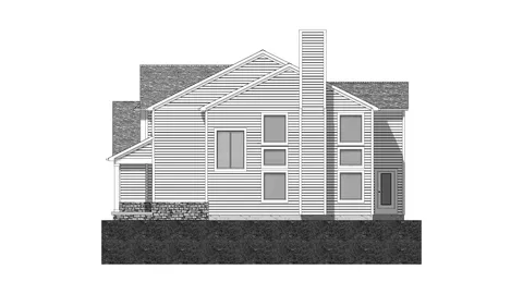 The Kelly house plan, exterior view 2